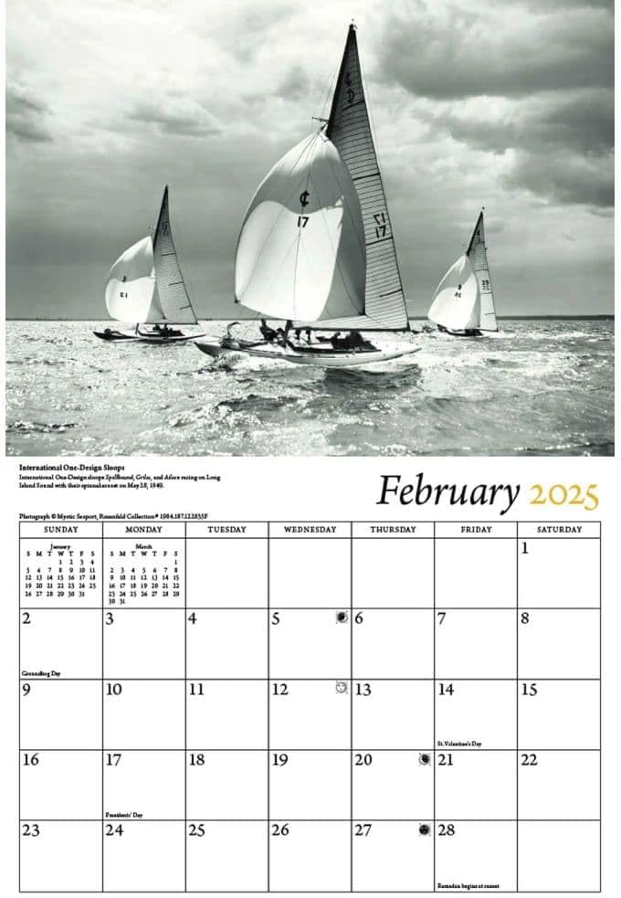 Art of the Boat Mystic Seaport Museum 2025 Wall Calendar