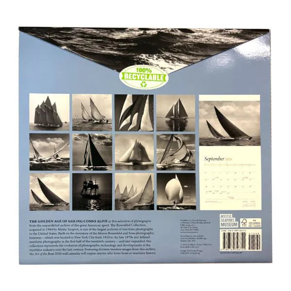 Art of The Boat 2026 Wall Calendar: Mystic Seaport Museum