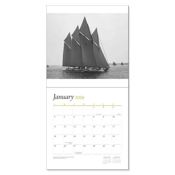 Art of The Boat 2026 Wall Calendar: Mystic Seaport Museum