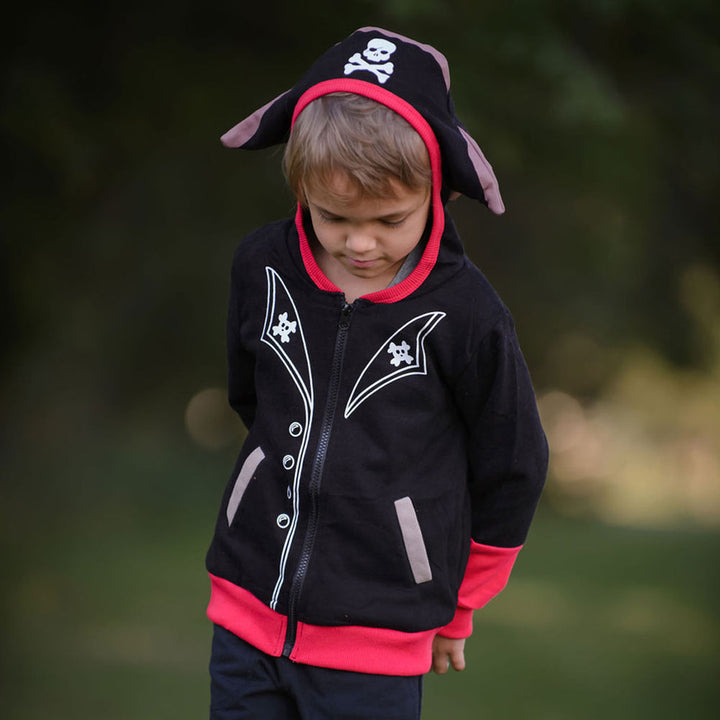 Pirate 3D Toddler Zip-Up Hooded Sweatshirt