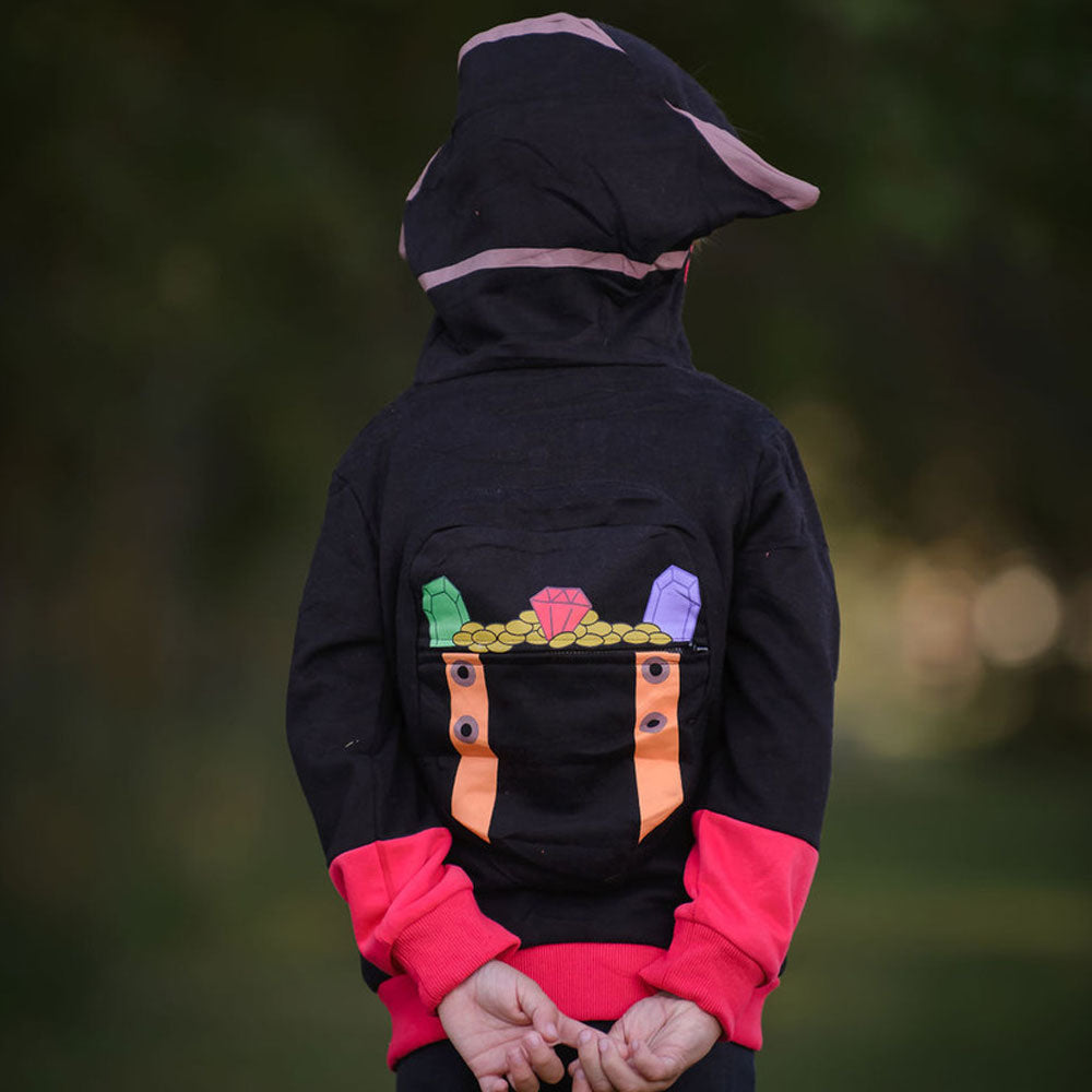 Pirate 3D Toddler Zip-Up Hooded Sweatshirt