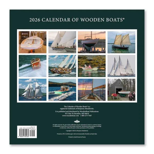 2026 Calendar of Wooden Boats