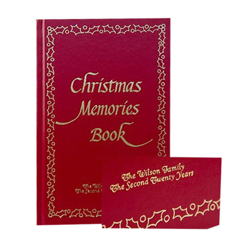 Christmas Memories Book with Personalized Embossing