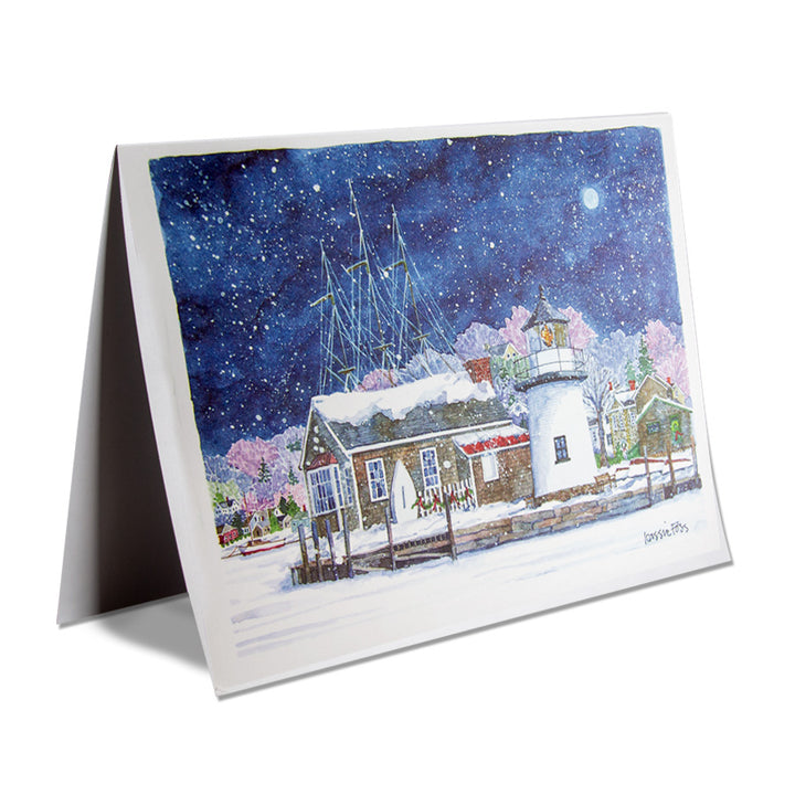 Lighthouse Point at Mystic Seaport Holiday Cards