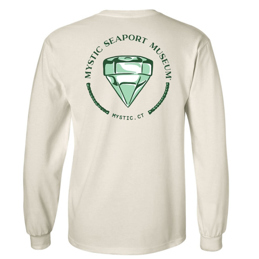 Mystic Seaport Museum Vintage Deck Prism Long Sleeve T-Shirt