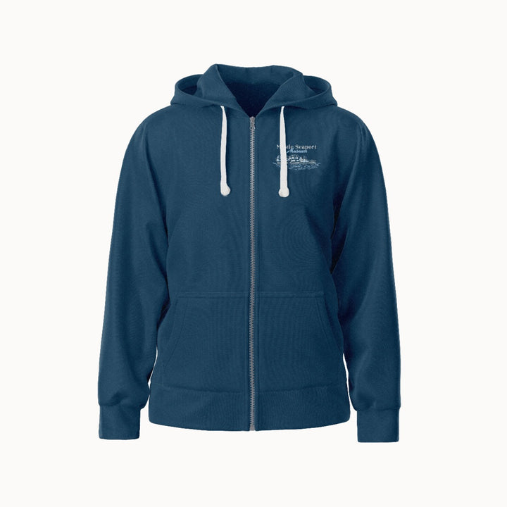 Mystic Seaport Museum Zip-Up Hooded Sweatshirt