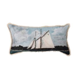 Sailboat Fringe Pillow
